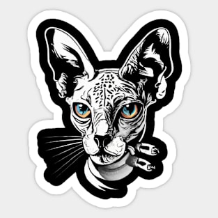 Deftones' Fascination with Sphynx Cats: The Black Connection Sticker